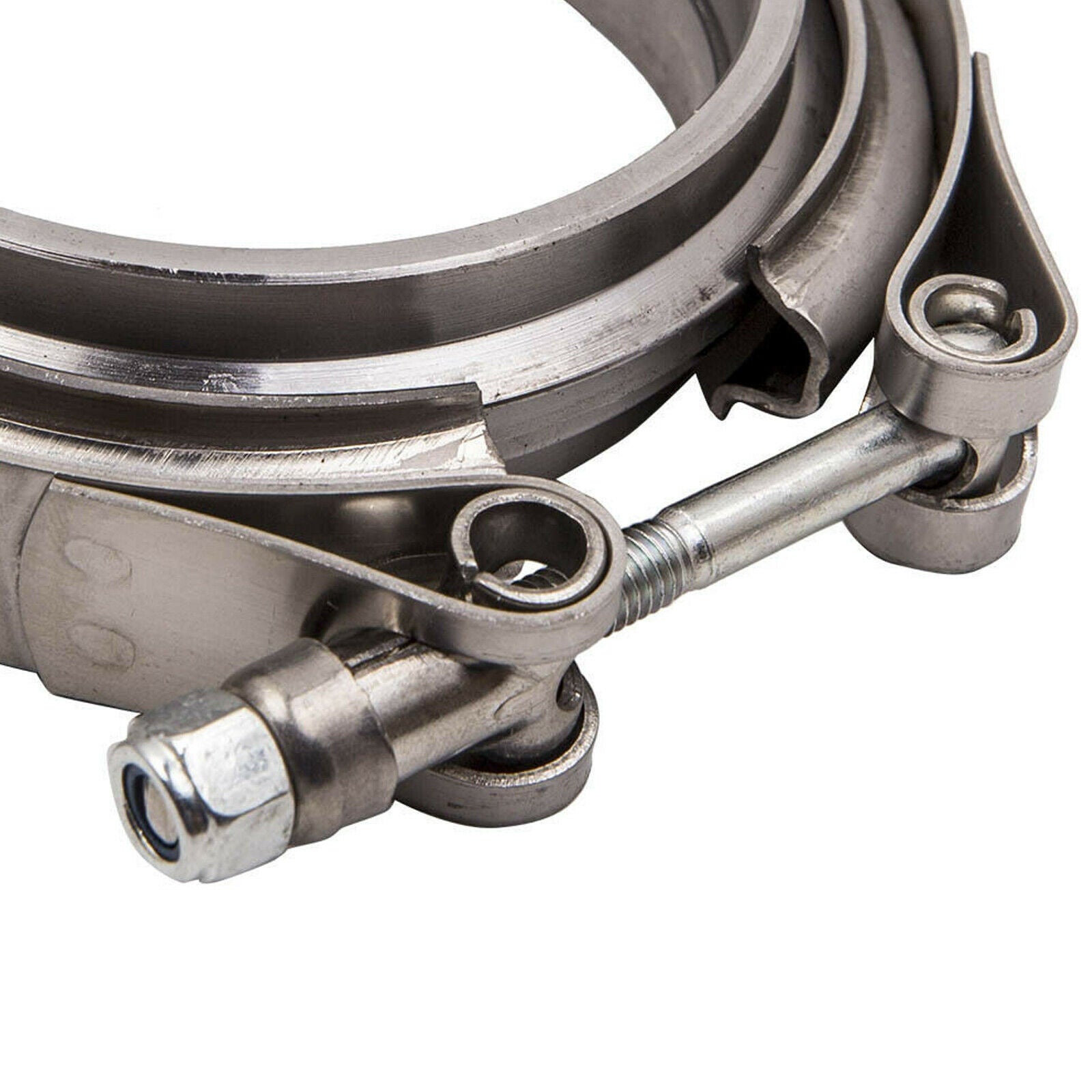 Universal 2.5 Inch Stainless Steel V-Band Turbo Downpipe Exhaust Clamp Vband