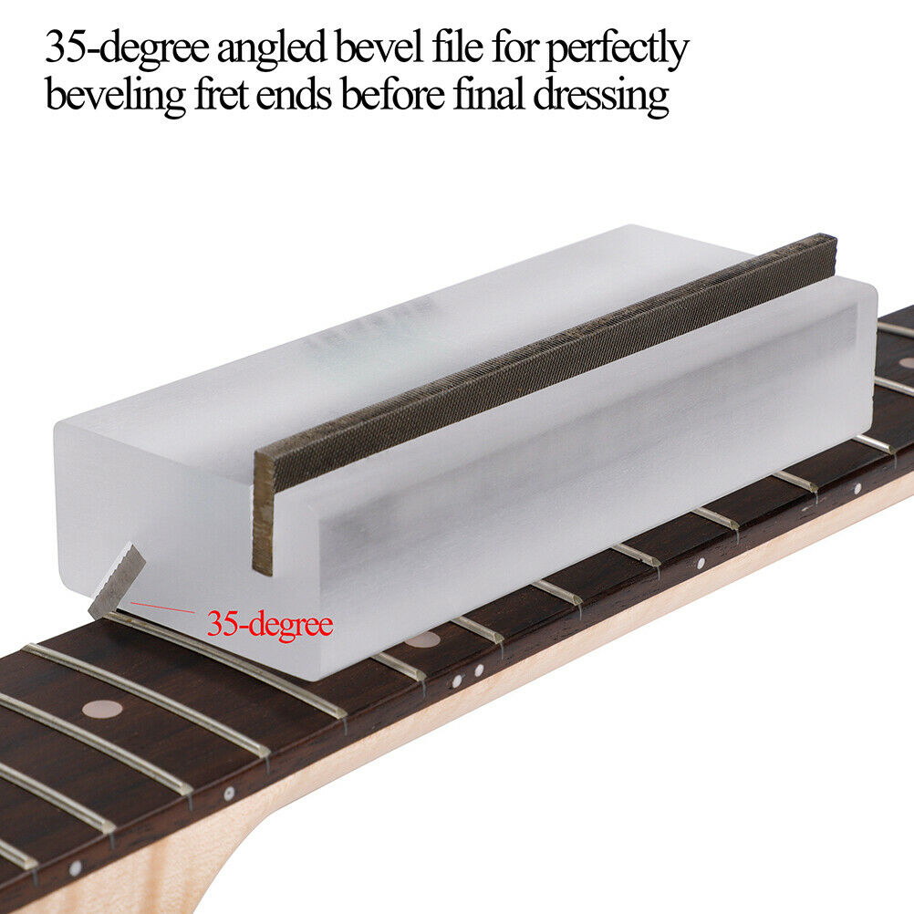 Guitar Fret Crowning End Bevel Files 35 Degree and 90 Degree Luthier File Tools
