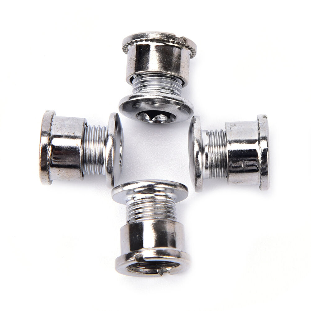 4pcs Crankset Bolts Crank Bolts Crank Screws Nuts for Double Crankset ASJCAUJ Tt