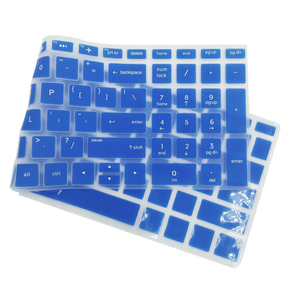 2pcs Laptop Soft Silicone Keyboard Skin Cover for  15.6" BF Pink & Blue