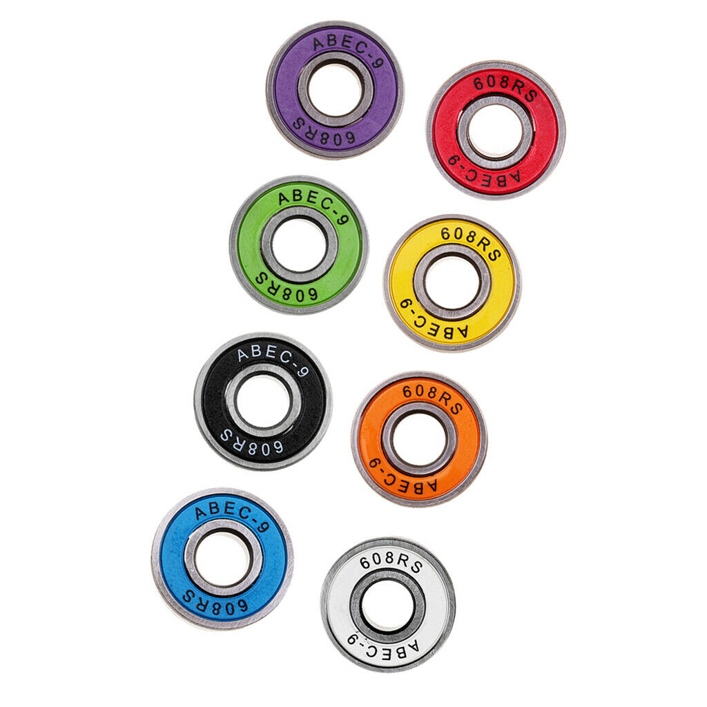 40 Pieces Frictionless ABEC-9 Skateboard Bearing Rolling Bearings Roller