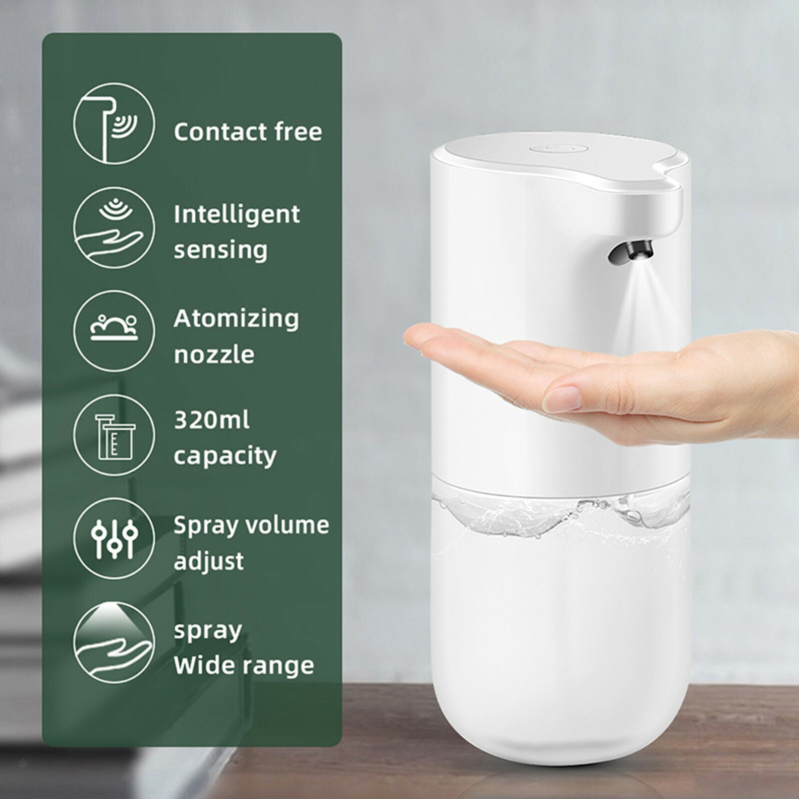 Foam Soap Dispenser Touchless Automatic Soap Dispenser USB Charging