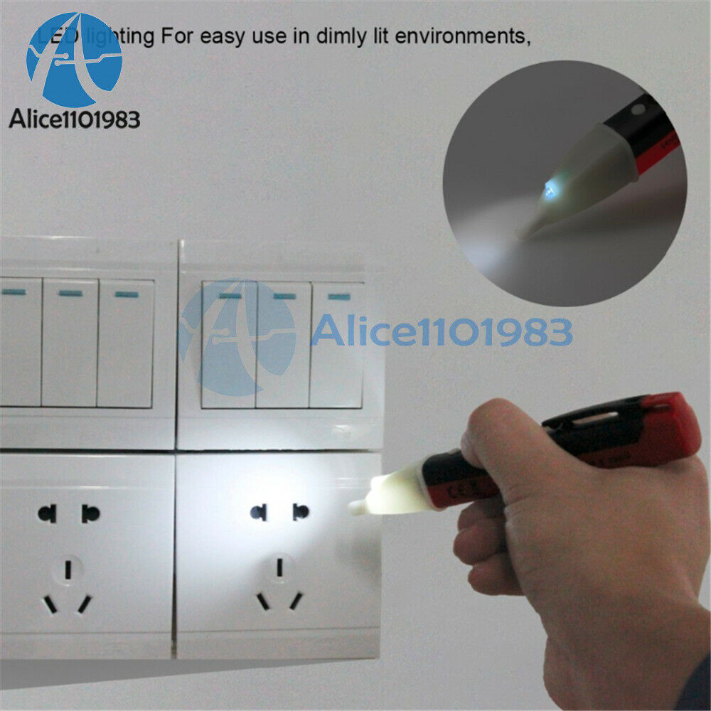 AC 90-1000V Non Contact Voltage Indicator Electrical Sensor Tester Pen LED Light