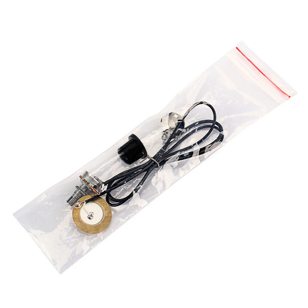 6.35mm Piezo Transducer Pickup with Knob For Guitar Violin Ukulele Mandolin