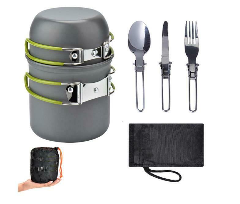 Portable Gas Camping Stove Butane Propane Burner Outdoor Hiking Picnic Cookware