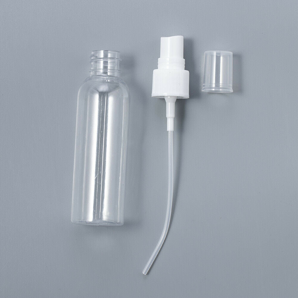 5Pcs/Set 60ml Travel Transparent Plastic Cosmetics Atomizer Empty Spray Bottles