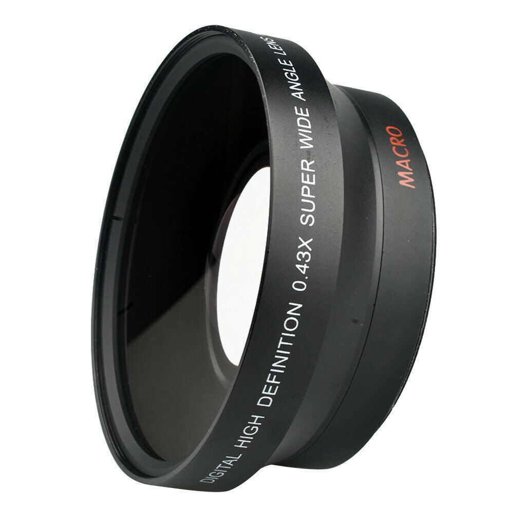72mm 0.43x Wide Angle Lens with Macro for   HPX170 HMC150 DVX100