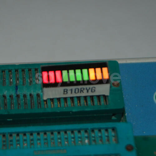 5x New 10 Segment Led Bar Graph MULTICOLOR