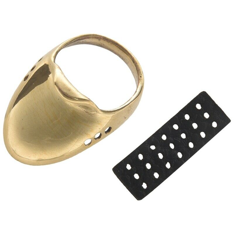 1X(Archery Thumb Finger Protective Archery Thumb  Finger Protector 21 x 22Mm4W3)