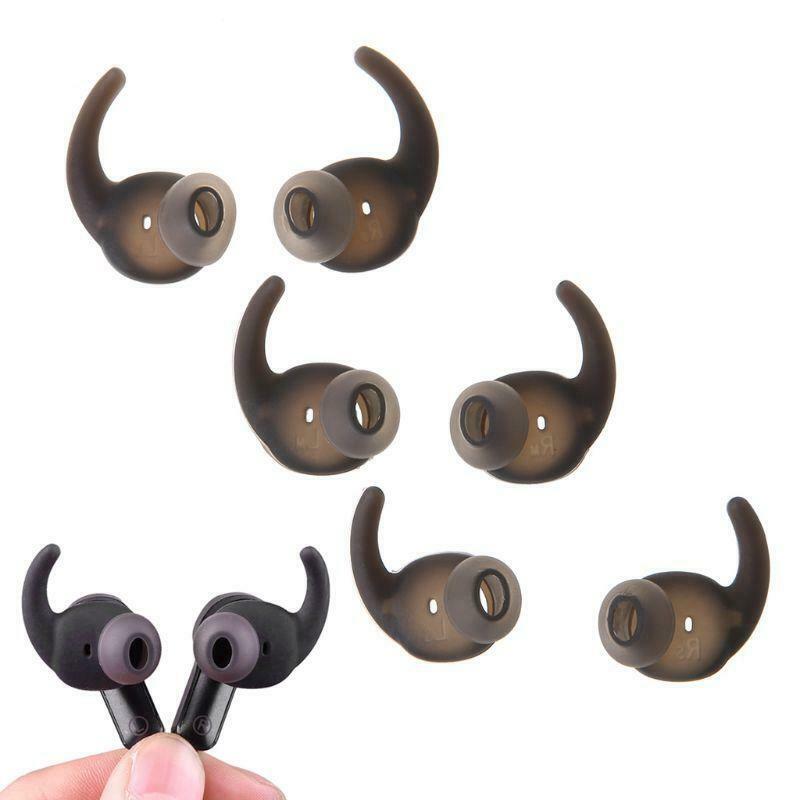 3Pairs S/M/L Silicone Earbuds Tips Ear Hook Earphone Case In Ear Soft Silicone