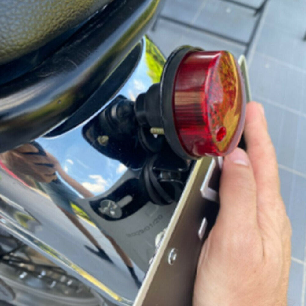 Motorcycle LED Rear Tail Brake Stop Light Rear Lights Taillight with License