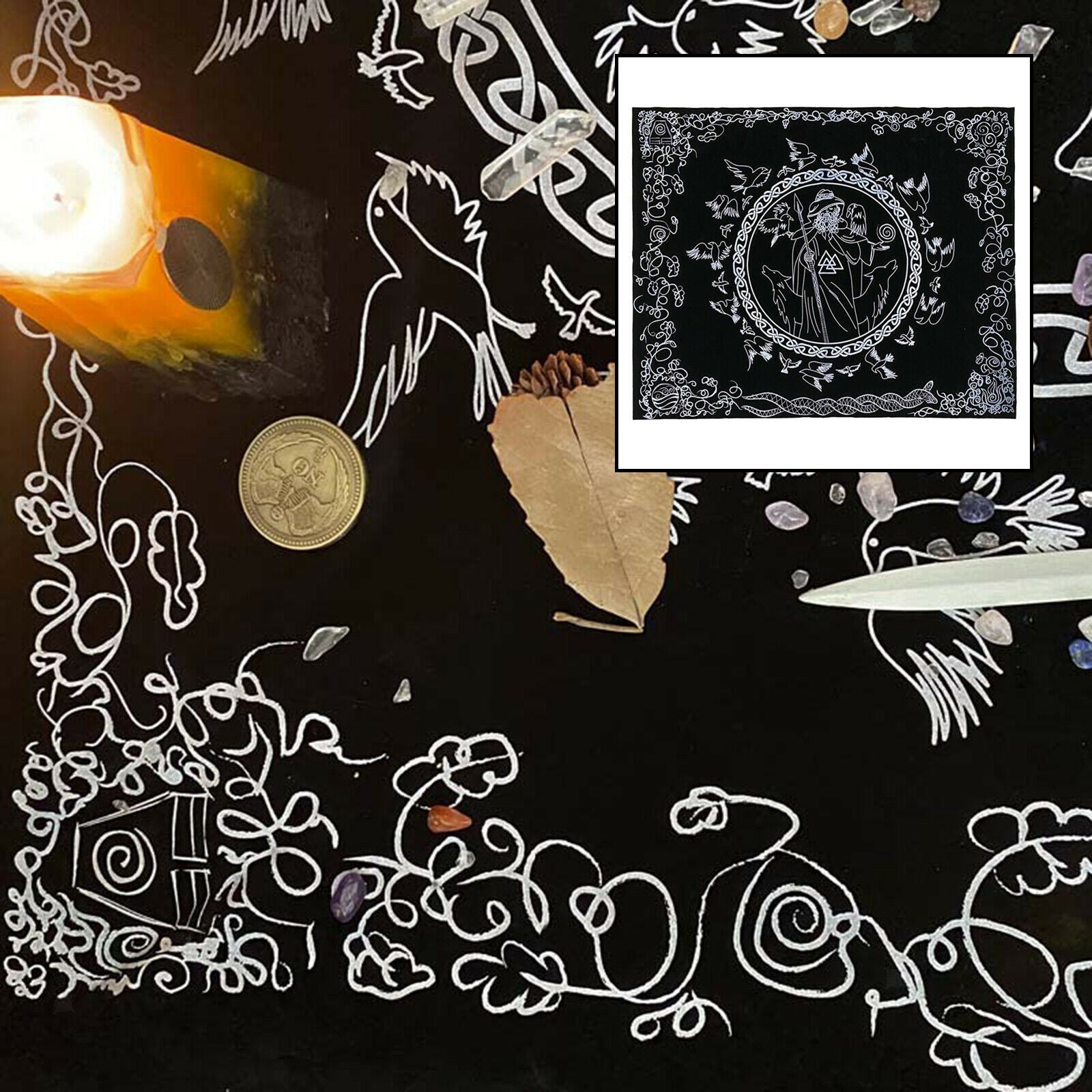 Rituals Tarot Card Tablecloth Divination Board Game Fortune Oracle Cards Pad