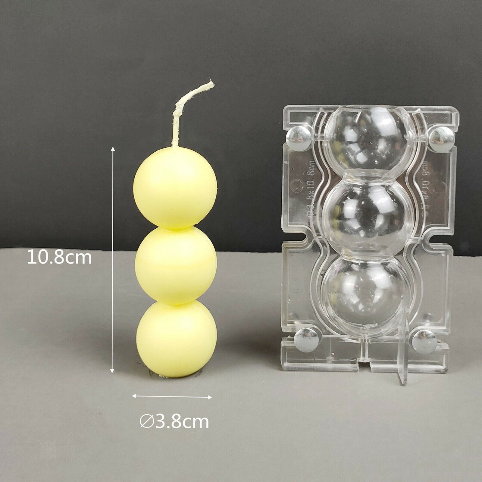 Plastic Candle Mold Candles DIY Wax Plaster Handmade Supplies Candle Decor