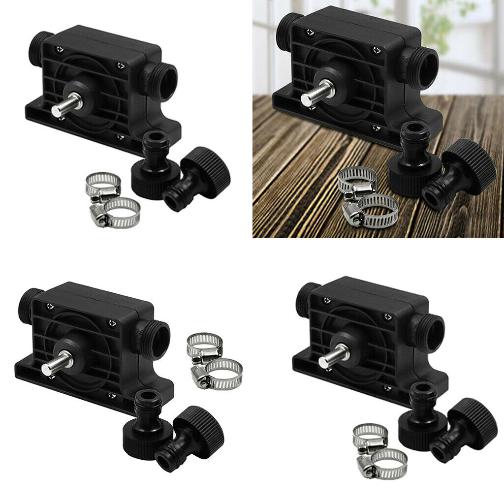 3 Set 8mm Round Shank Plastic Water Drill Pump Micro Self-priming Pump Garden