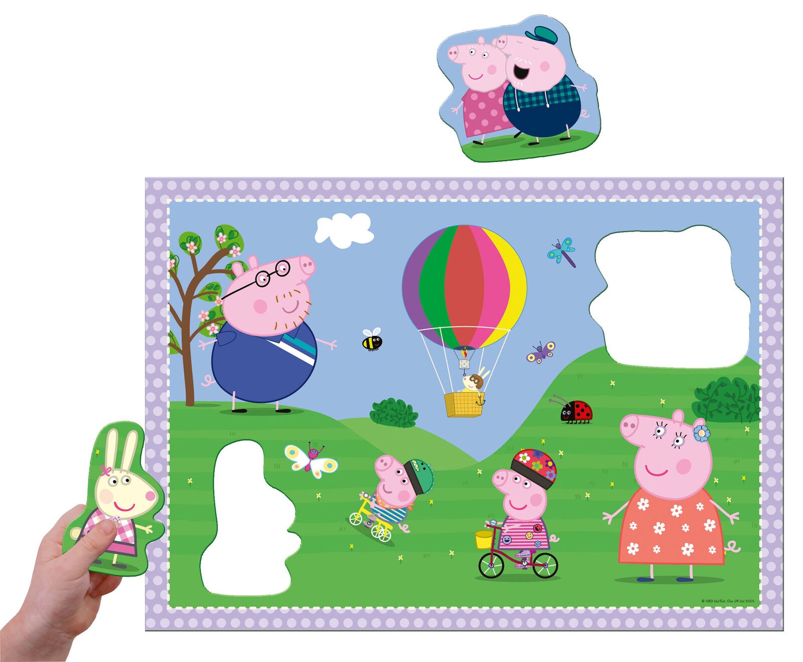 03026 Ravensburger Peppa Pig Giant Floor Jigsaw Puzzle with Large Shaped 24pcs