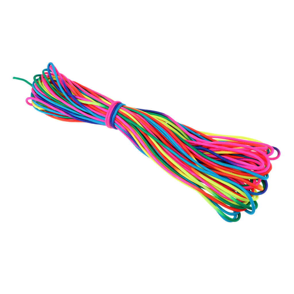Rainbow Paracord Climbing Rope Parachute Cord Sports String 7 Inner Core Strand