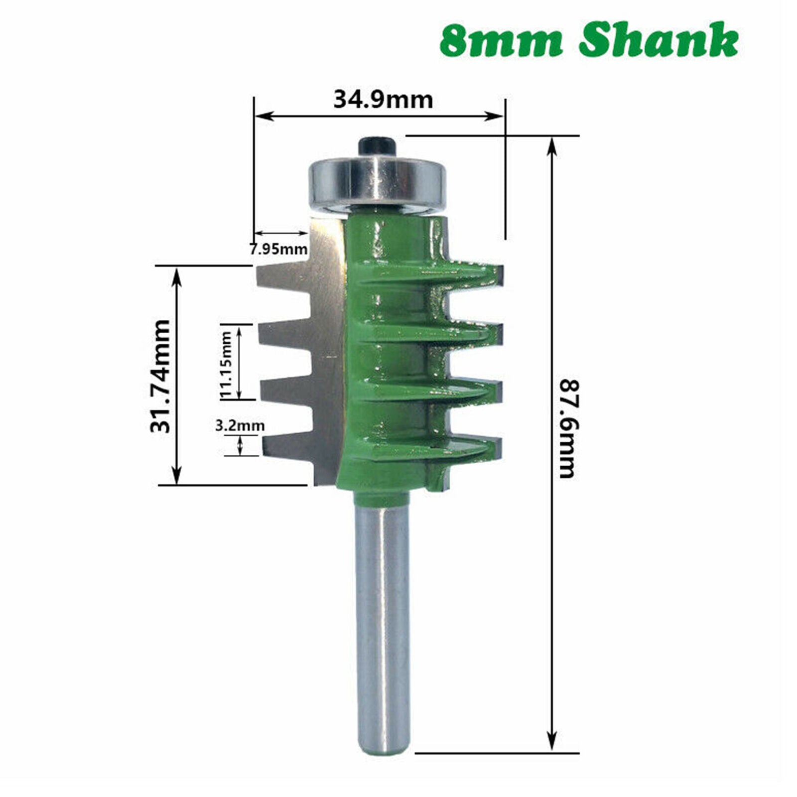 Milling Cutter Router Bit  8mm Shank Mill Woodworking Wood Cutter