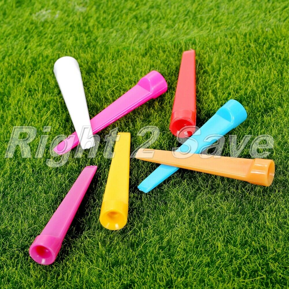 100Pcs Plastic Wedge Step Top Tees Golf Practice Training Cushion Assorted Color