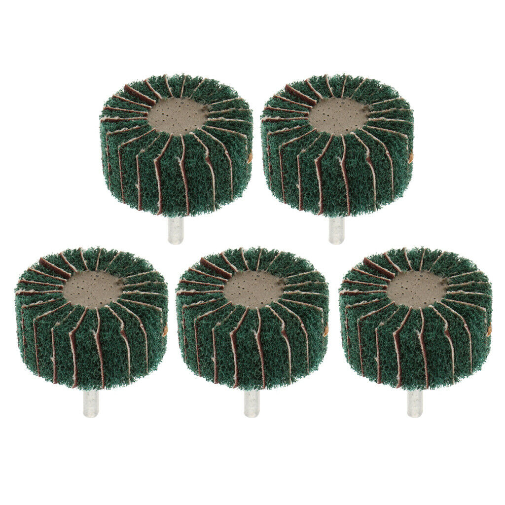 6mm Shank, Fleece Sanding Flap Wire Drawing Polishing Buffing Wheel