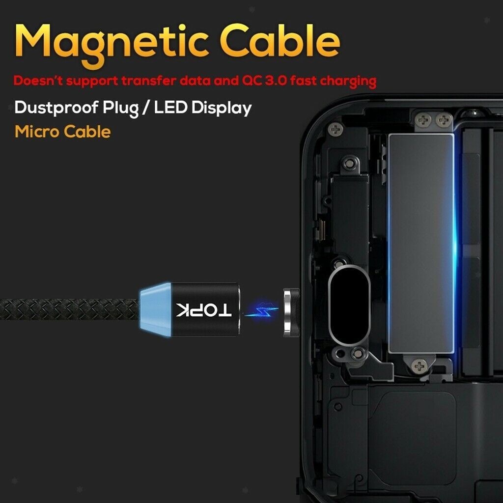 1M Light-up LED USB Data Sync Charge Charging Cable for Android Cell Phone