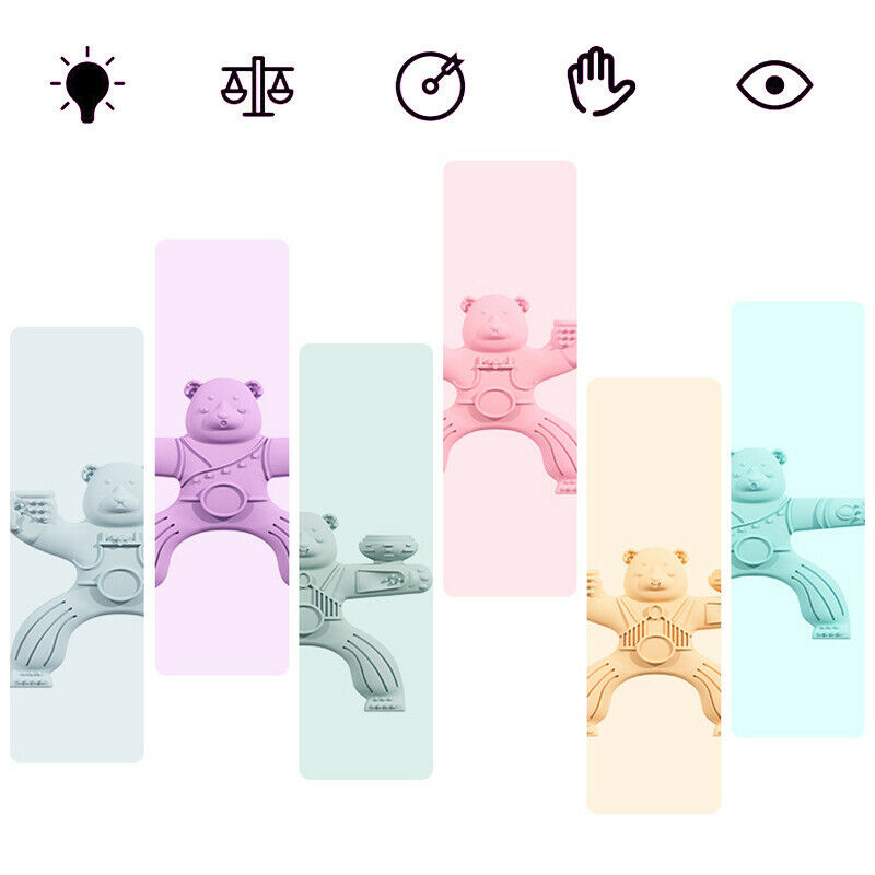 6pcs/lot Stacking Toys Game Silicone Baby Teething Chew Acrobatic Balance