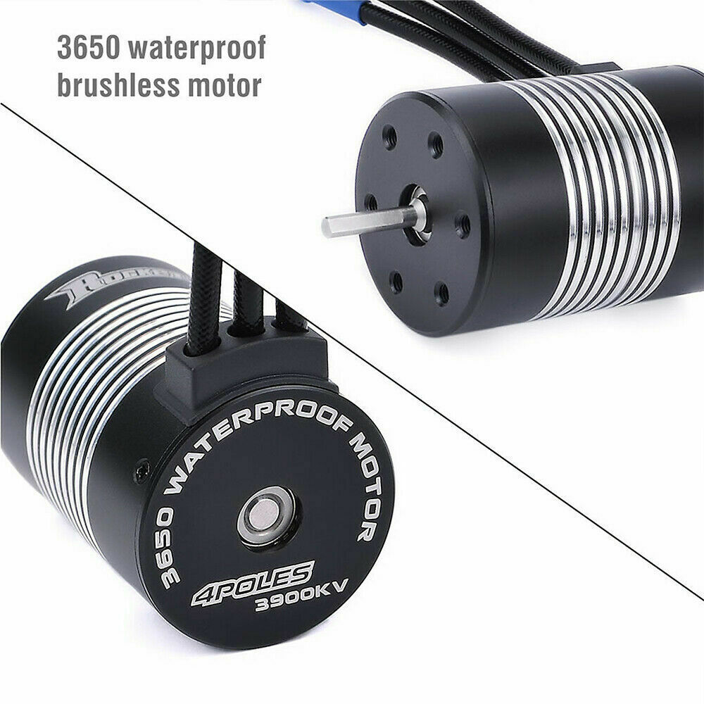 3650 Waterproof Sensorless Brushless Motor 5900KV 80A ESC for 1/10 Tamiya RC Car