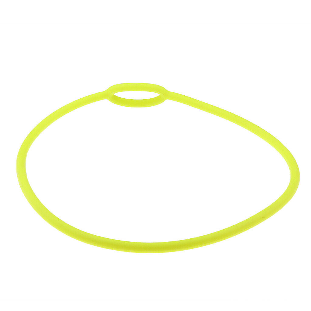 2X Scuba Diving Dive Silicone Regulator Necklace Holder Accessories 62cm Yellow