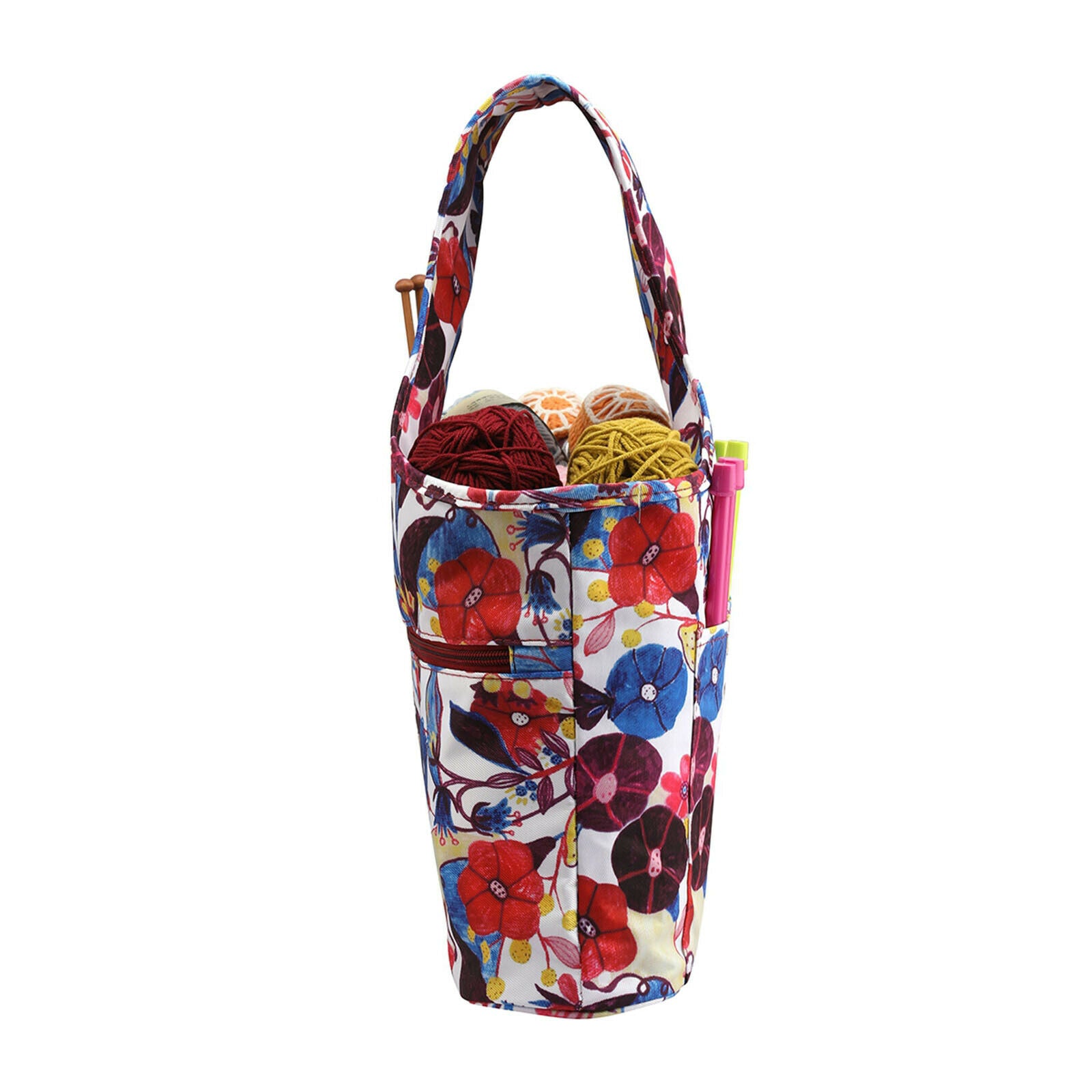 Knitting Tote Bag Yarn Storage Organizer Knitting Needles Crochet Supplies