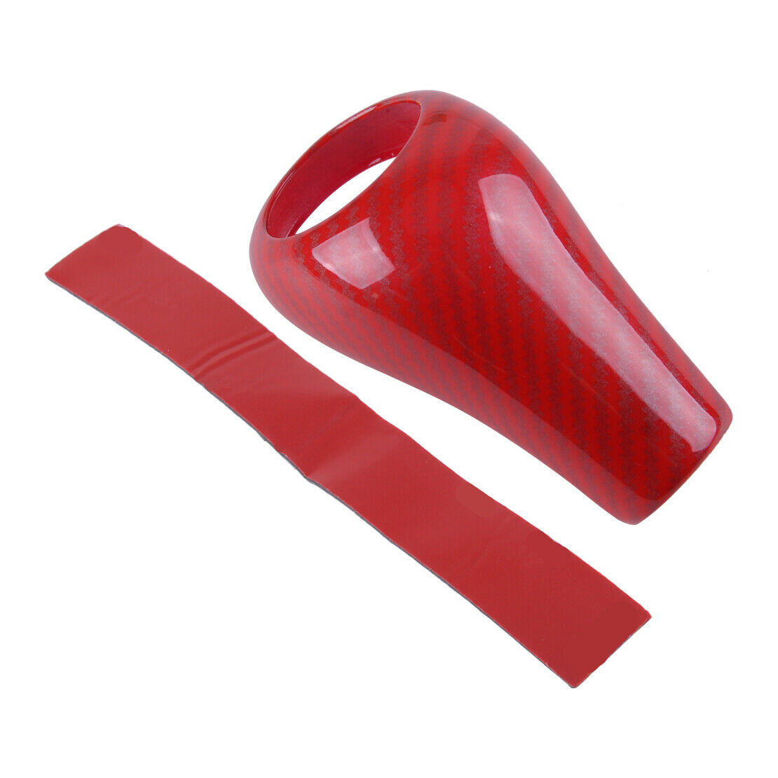 Red Gear Shift Knob Cover Trim Fit for Benz C Class W203 S204 2004-2013 ABS as