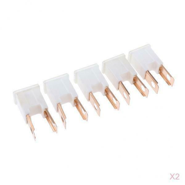 10 Pieces Car Auto DC 32V 120A FLK-M Male Straight  PAL Fuses - Brown