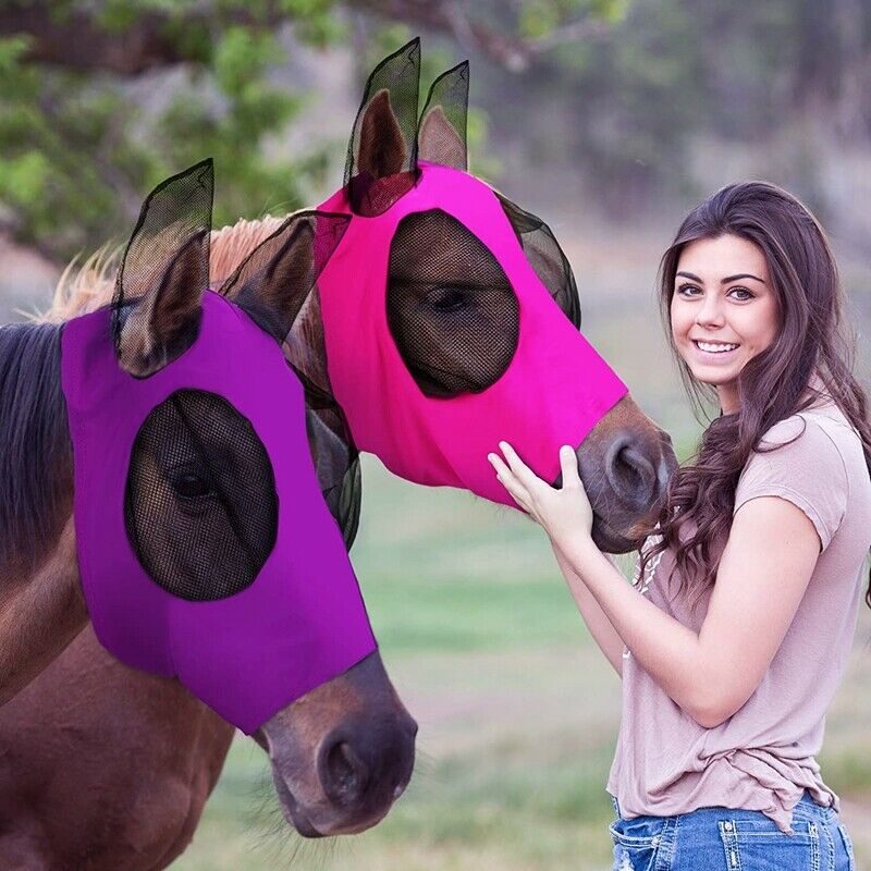 Pet Supplies Horse Face  Horse Face Mosquito Hood Anti-Mosquito Fly  EquestrR6A5