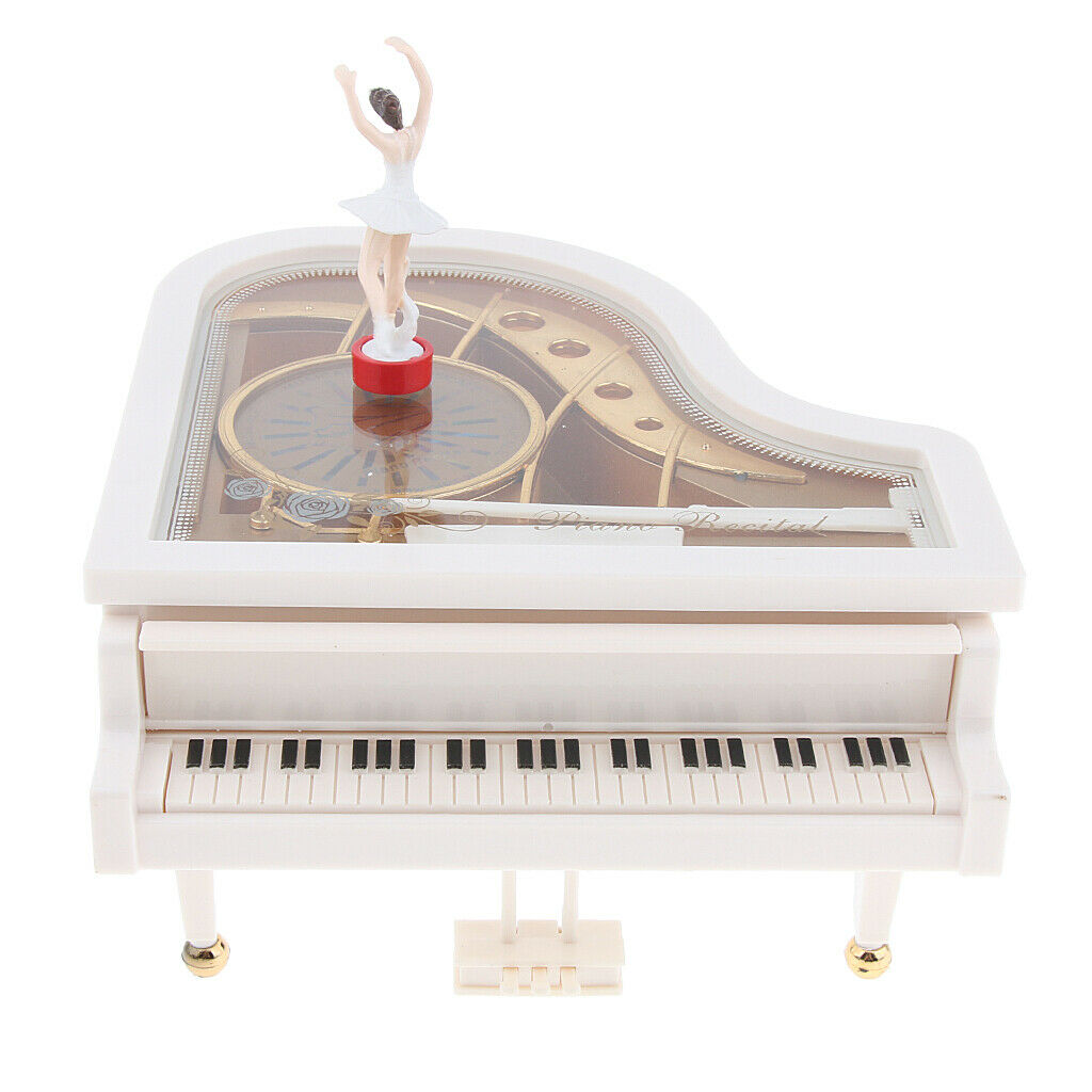 Classic Piano Mechanism Musical Music Box With Dancing Girl Pretty Look