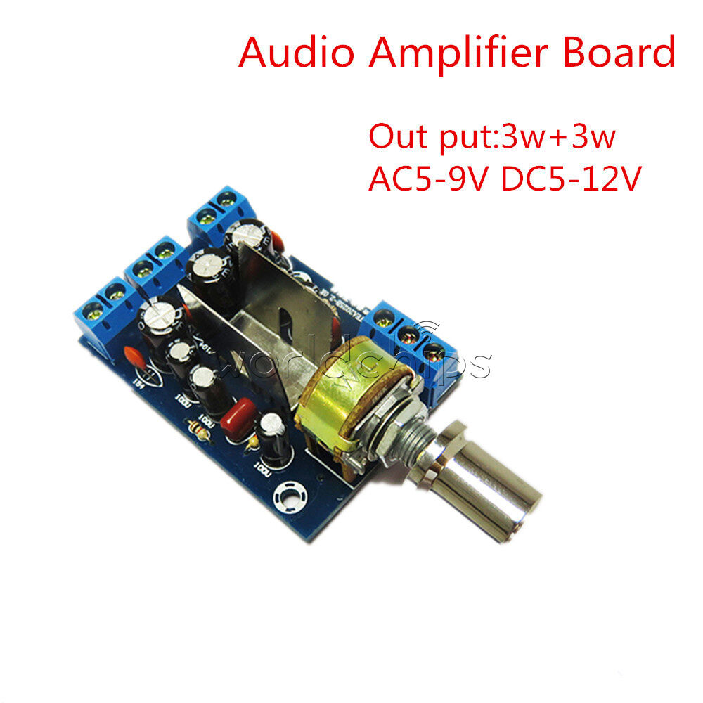 12V TEA2025B 2.0 Stereo Dual Channel 3W+3W Audio Amplifier Board AMP CAR