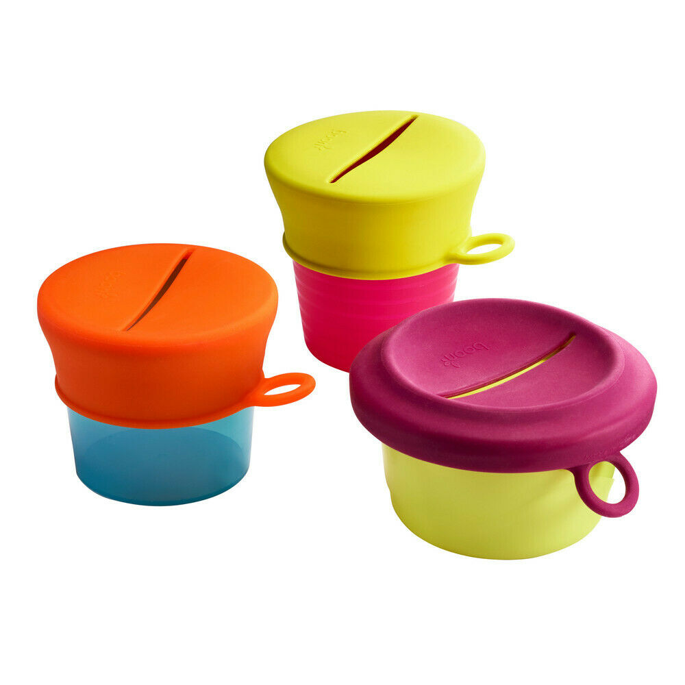 B11125 Boon SNUG Silicone Snack Lid with Cup for Baby & Toddler Age 9m+