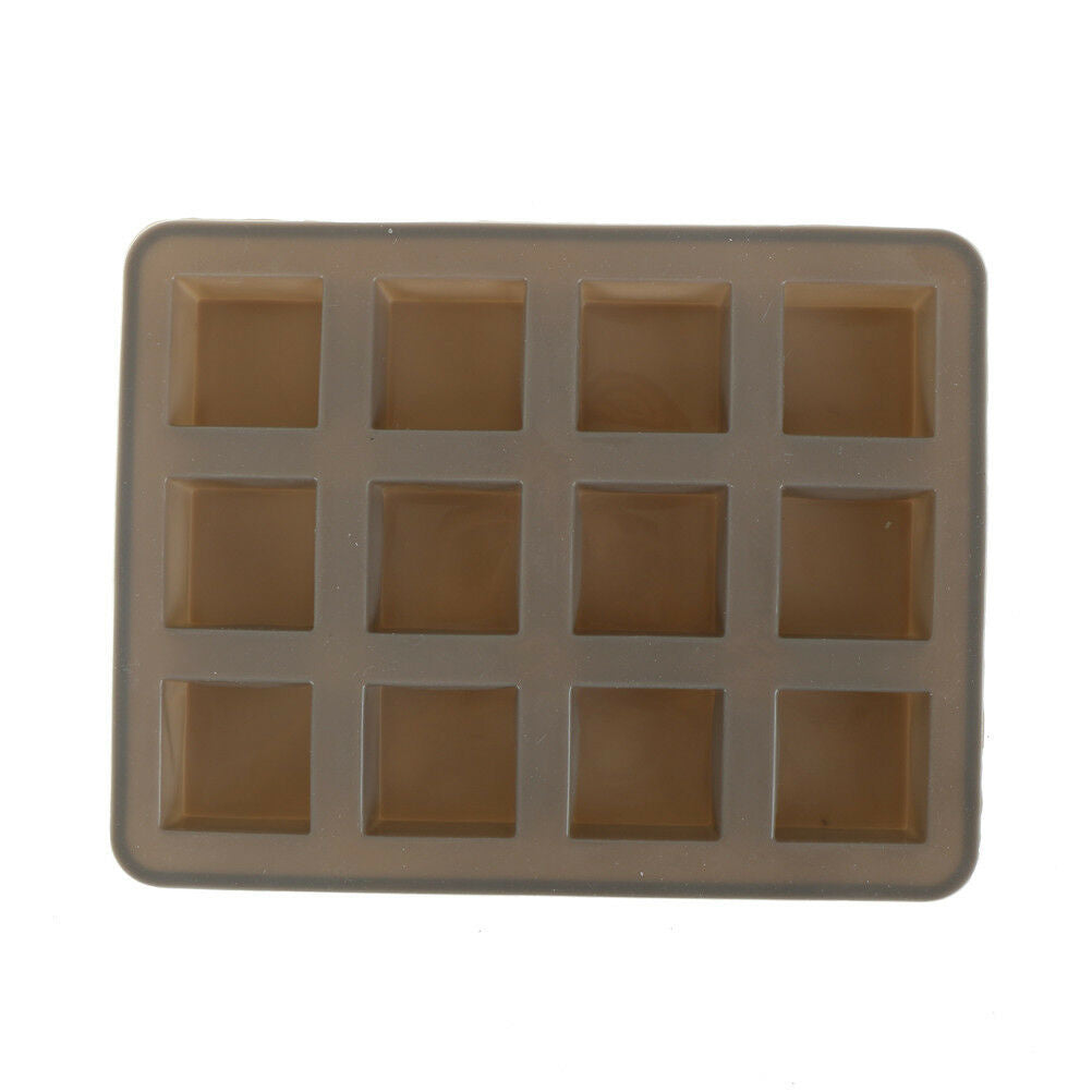 Bar Square Soap Silicone Mold DIY Chocolate Baking Cake Handmade Tool Moul.l8