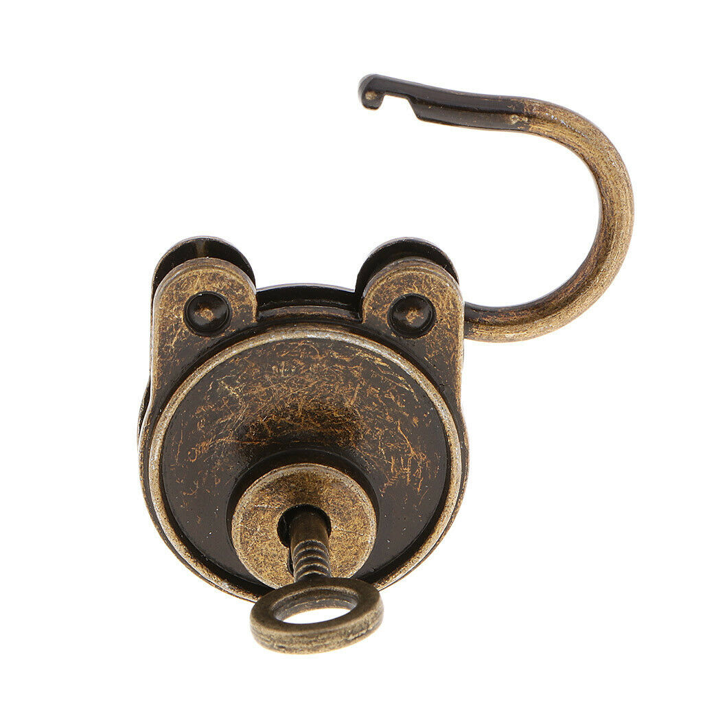 Bronze Zinc Alloy Padlocks Latch Hasps for Treasure Chest Suitcase Door