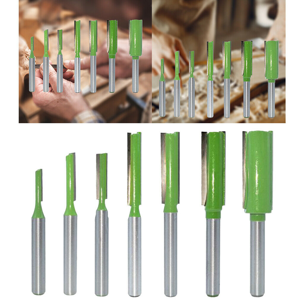7Pcs 6mm Shank Carpenter Woodworking Router Bit Set Milling Cutter Tool