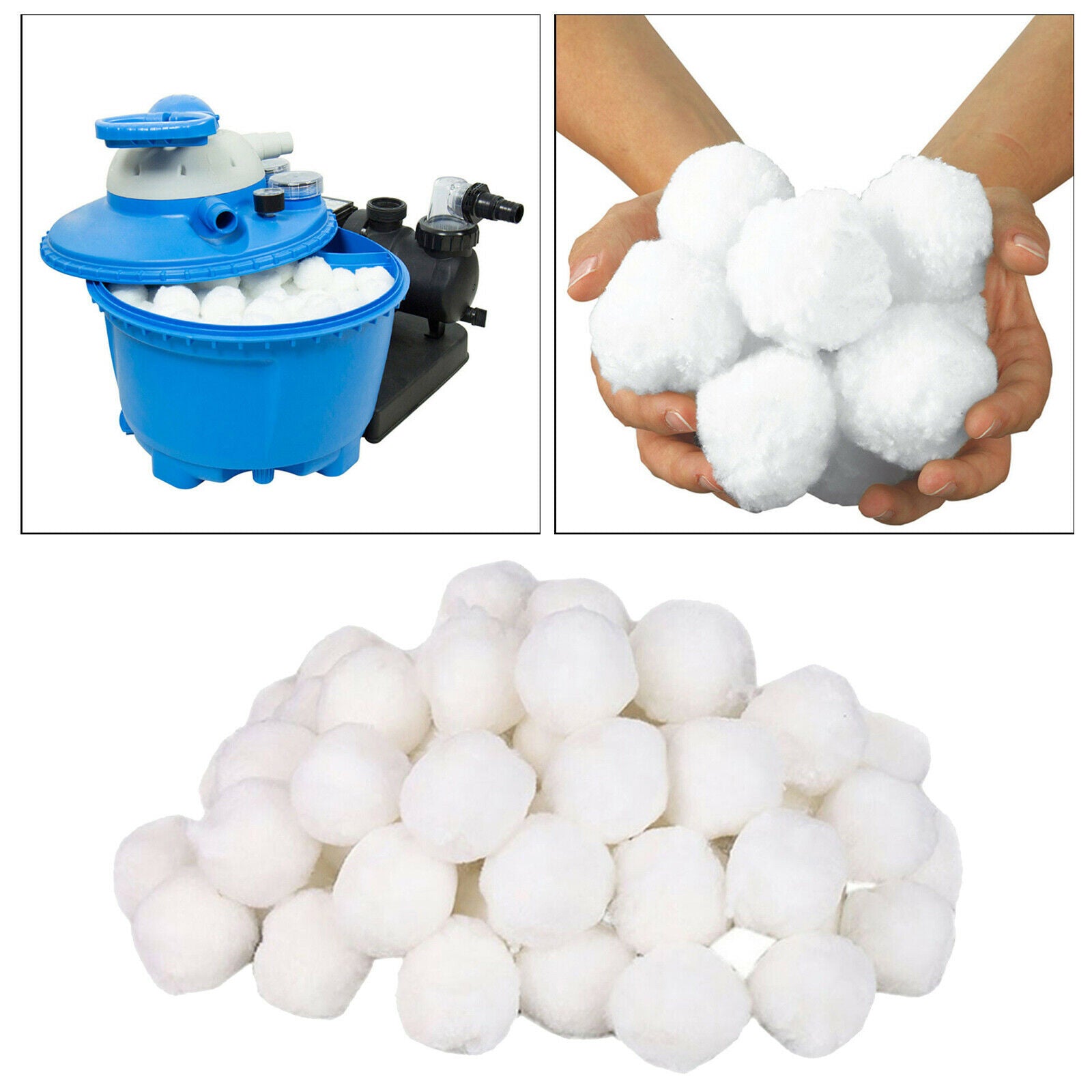 Pool Filter Balls Environmental Protection for Swimming Pool Aquarium 700g