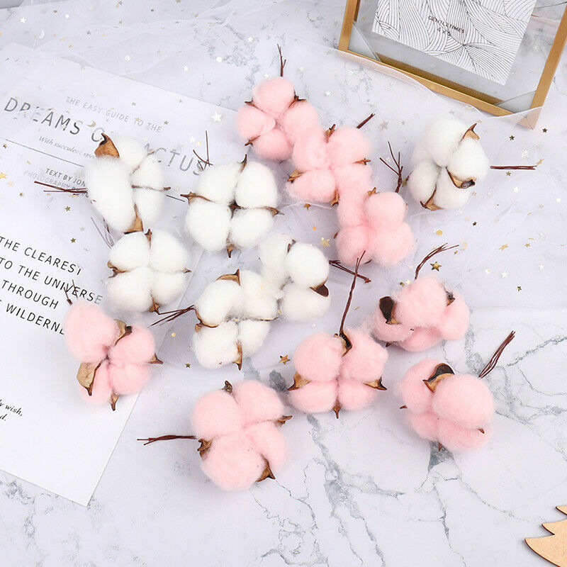 6pcs Artificial flowers cotton bouquet christmas decorative flowers wreat.l8