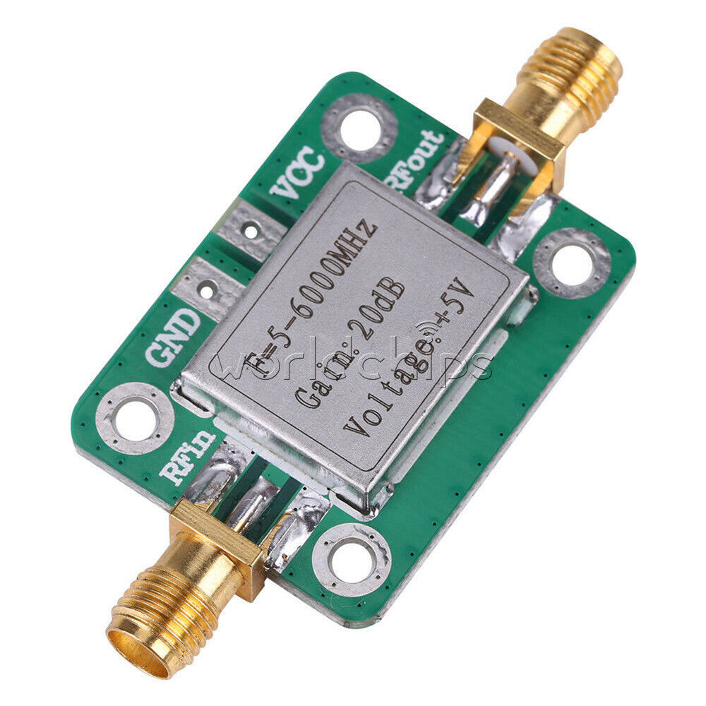 5M~6GHz 5V DCÂ RF Broadband Signal Amplifier Board Gain 20dB Power Module