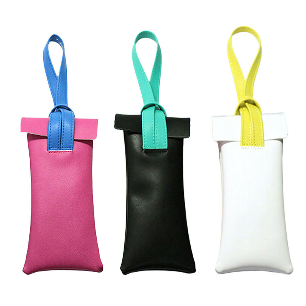 3pcs Leather Soft Eyeglasses Case Storage Pouch Sunglasses Eyewear Holder