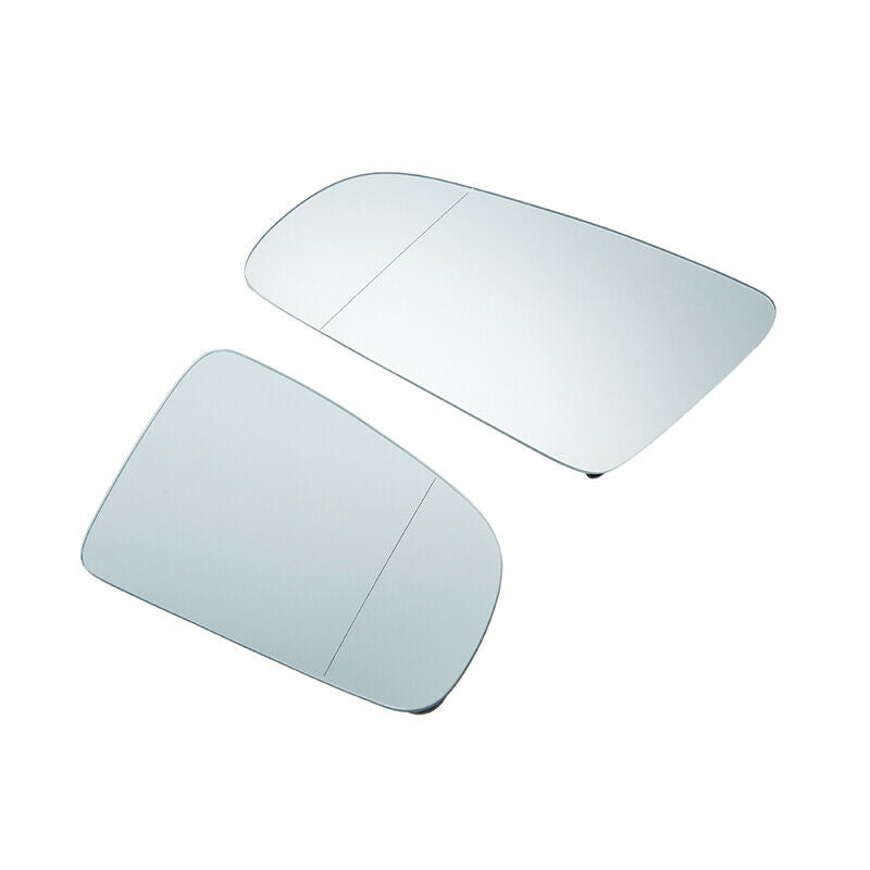 2Pcs Rear View Mirror Glas W/Backing White Right Left For Audi A3 A4 A6 S4 S5