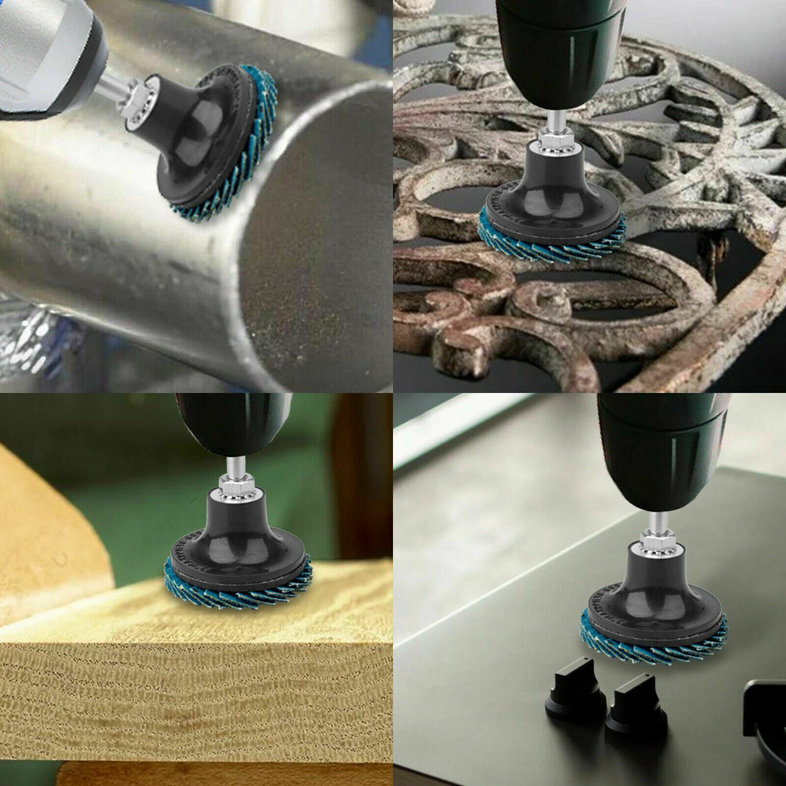 21PCS 2 Inch Sanding Flap Disc Angle Grinding Wheels Set Polishing W/Holder Kit
