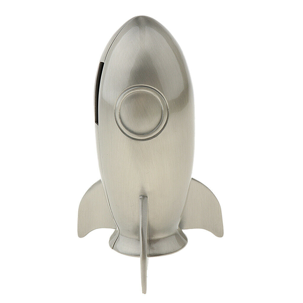 Rocket Shaped Metal Piggy Bank Coin Bank Money Bank Best Christmas Birthday