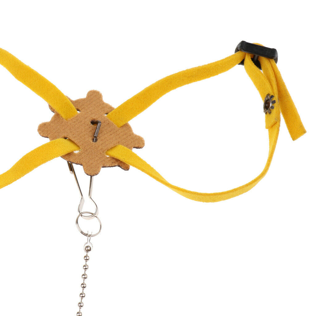 Adjustable Pet Turtle Harness Leash Lead for Small Pet Animal Outdoor Yellow