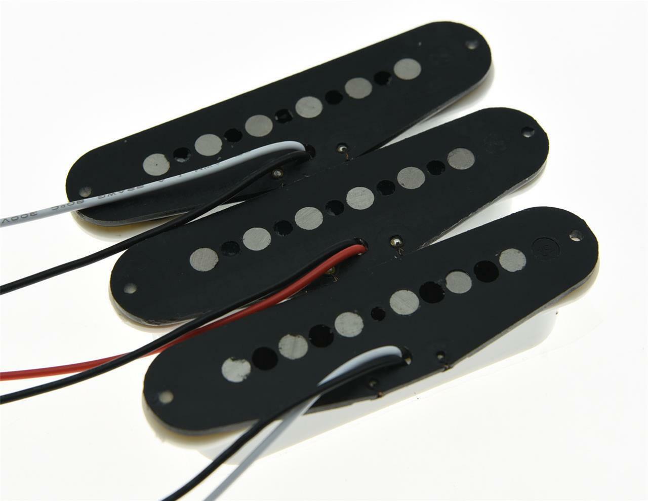 Set of 3 N/M/B White Alnico 5 Single Coil Pickups ST Strat SSS Pickup Set