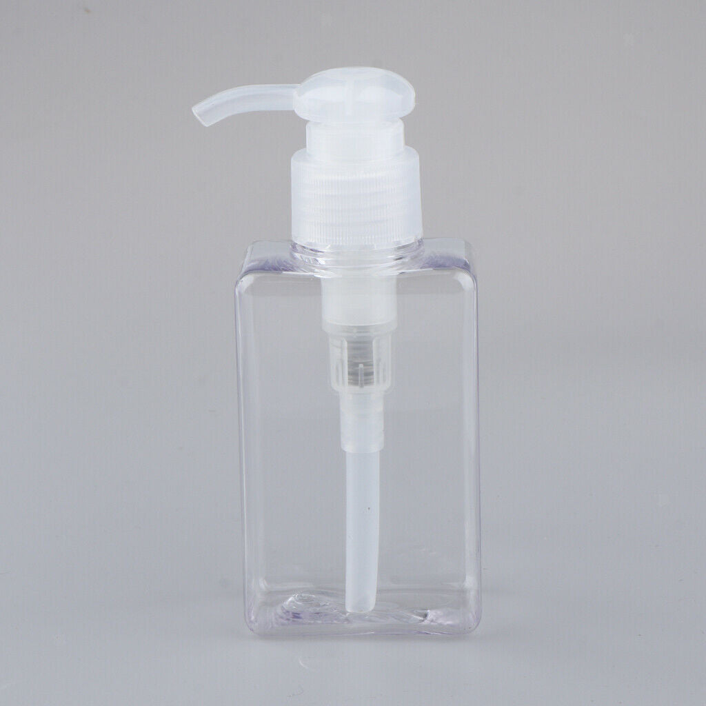 2Pcs PETG Body Wash Soap Cosmetics Liquids Plastic Pump Bottle for Home Travel
