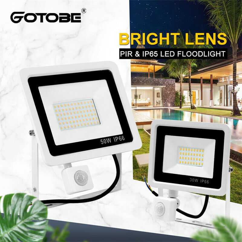 10W LED Flood Light With Motion Sensor Waterproof 220V Projector Lamp OutdooBDA