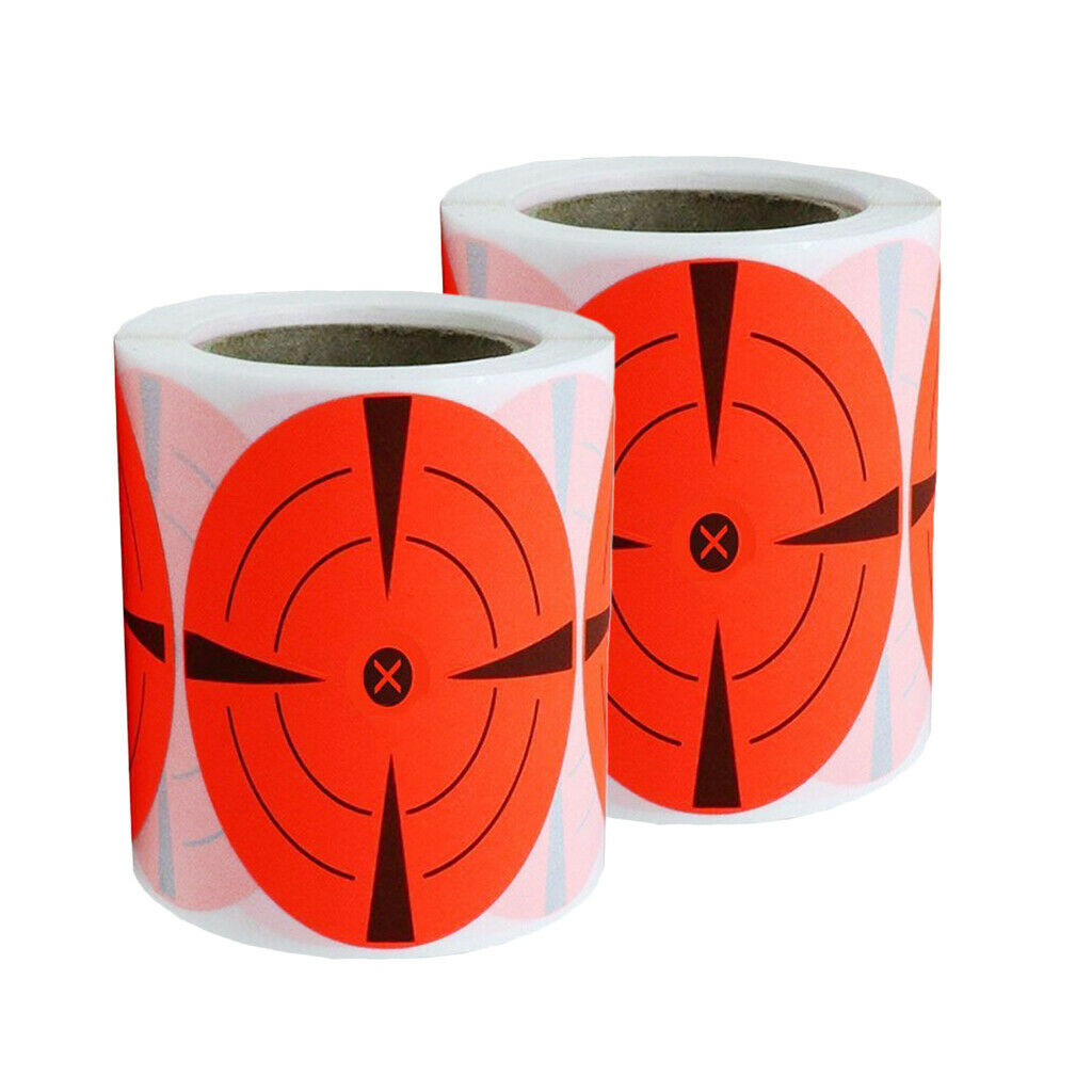 250x Shooting Targets Gun Range Pasters 3inch Circle Adhesive Stickers red
