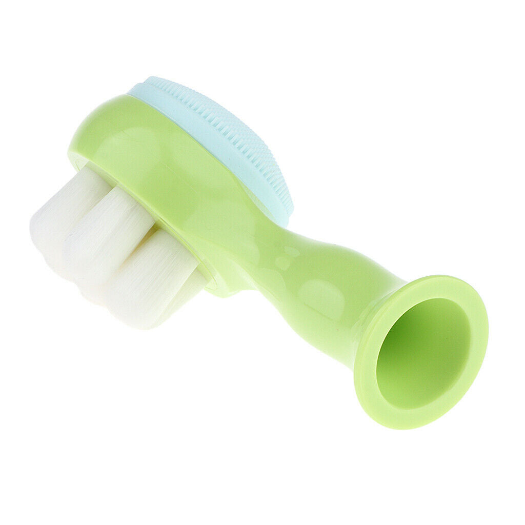Silicone Facial Cleanser Massager Deep Pore Cleansing Face Brush Green